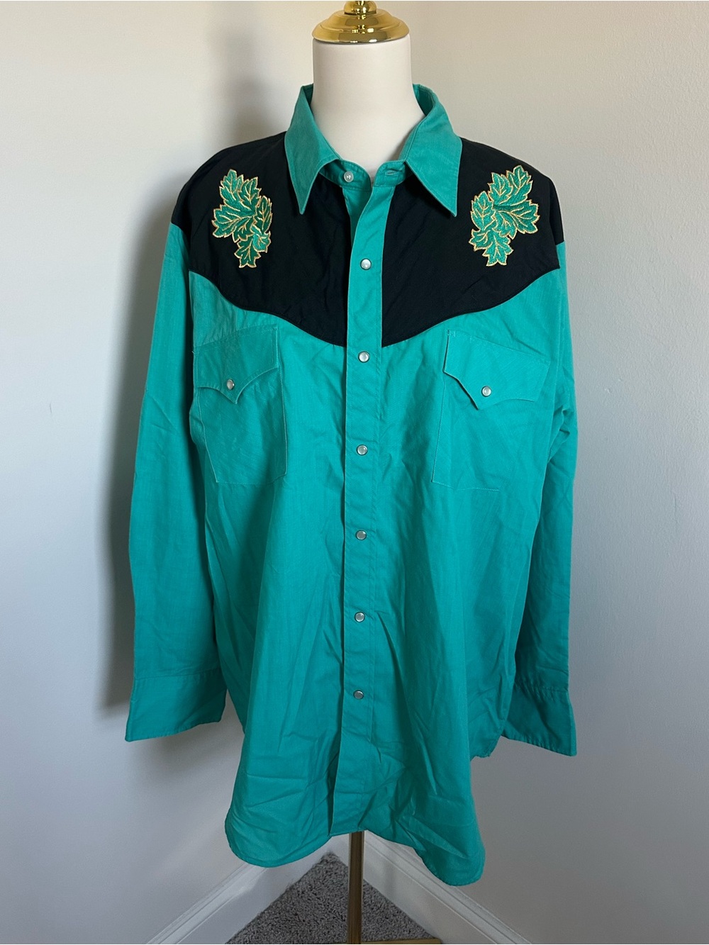 Men’s Vintage Ely Diamond Pearl Snap Western Shirt